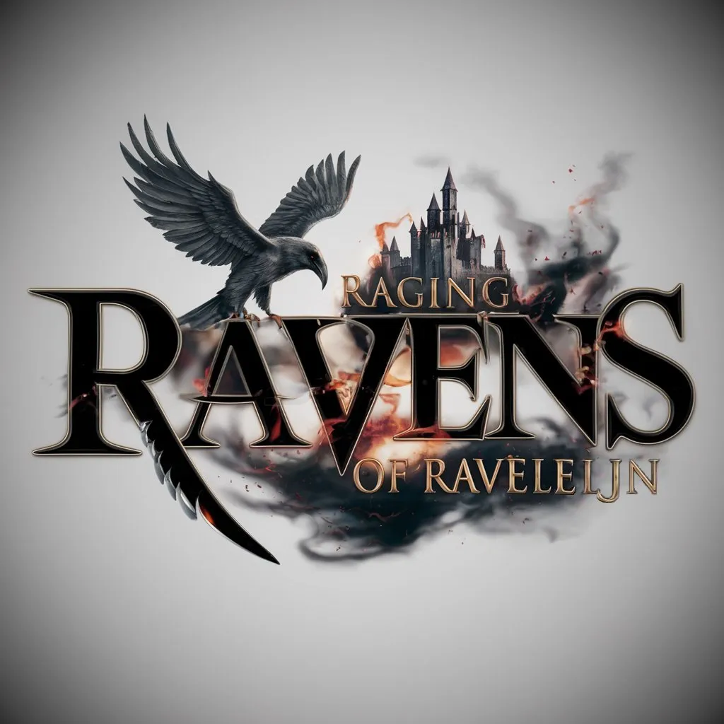 The Raging Ravens of Raveleijn logo with a raven above a dark castle